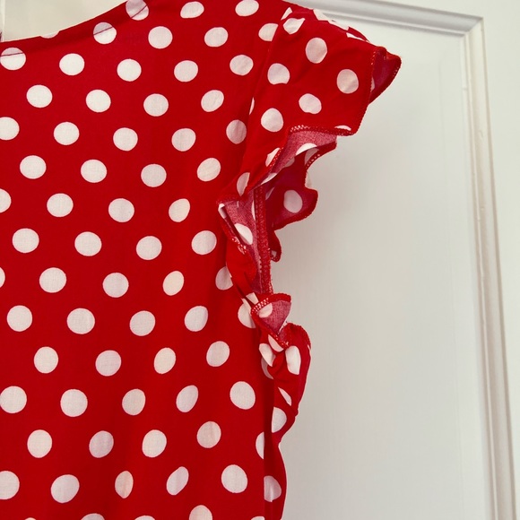 POLKA DOT FLOWY HI-LO DRESS NEW WITH TAGS SZ-M SUPER CUTE ๐ฅฐโค๏ธ๐ค - Picture 7 of 7
